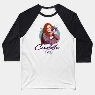 Cuddle Cat Baseball T-Shirt